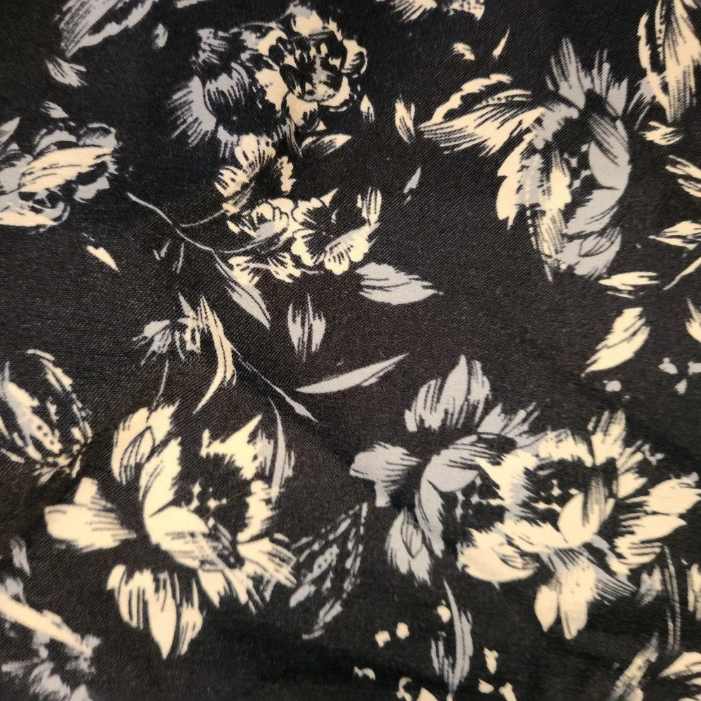 Counterparts Pants Women Size 18 Blue Floral Elastic Waist Pull On Stretch - Picture 4 of 9